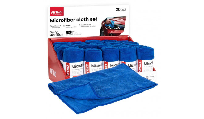 Komplekt mikrokiudlappe 20tk 500gsm 30x40cm amio-04490