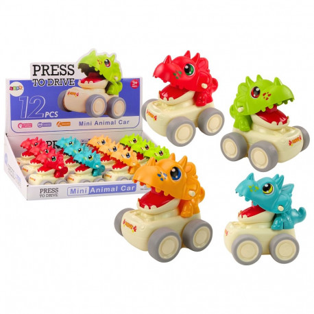 Autko Dinozaur Triceratops Napęd Na Nacisk 4 Rodzaje