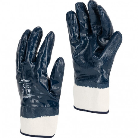 Nitrillist kindad tumesinised l220910p, 12 paari, "10", ce, lahti