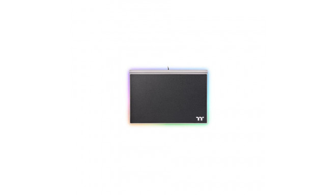 Thermaltake Argent MP1 RGB Gaming mouse pad Black, Titanium