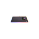 Thermaltake Argent MP1 RGB Gaming mouse pad Black, Titanium