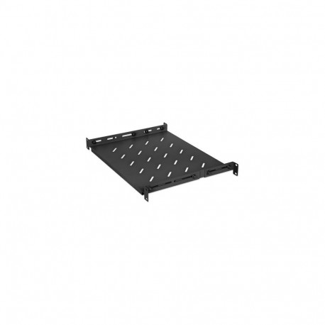 Intellinet 19" Fixed Shelf (adjustable), 1U, 350mm shelf depth, 350 to 550mm adjustable rail de