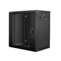 Lanberg WF01-6412-10B rack cabinet 12U Wall mounted rack Black
