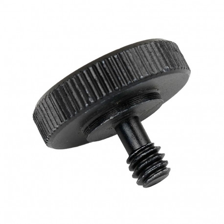 Caruba Adapterschroef 1/4"M 1/4"F met Metalen Grip Zwart