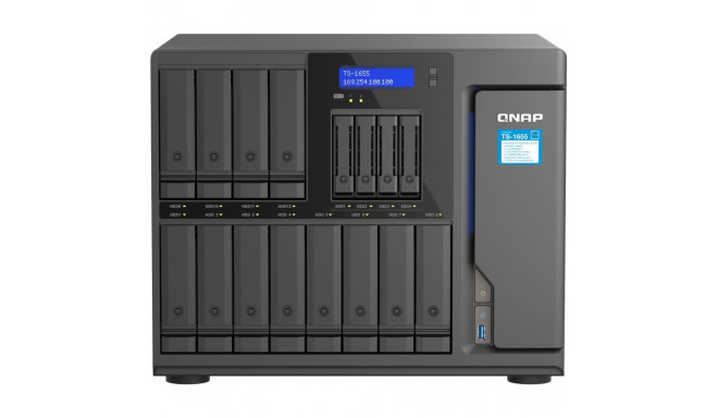 "QNAP TS-1655-8G 16-Bay NAS Intel Atom C5125 8-core/8-thread 2.8GHz processor"