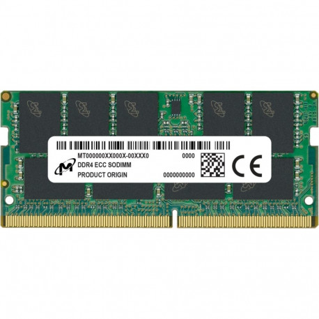 "Micron 16GB DDR4-3200 ECC SODIMM 1Rx8 CL22"