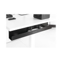 "LogiLink Management Führungstablett zur Untertischmontage 600 x 76 x 114mm Schwarz"