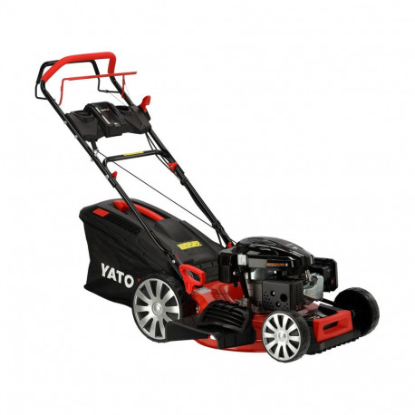 Benzīna zāles pļāvējs YATO YT-85528, 51 cm, LONCIN dzinējs 196 cm³, 8 pozīciju augstuma regulēšana