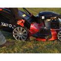 Benzīna zāles pļāvējs YATO YT-85528, 51 cm, LONCIN dzinējs 196 cm³, 8 pozīciju augstuma regulēšana