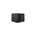 Lanberg hanging rack cabinet 19" 9U 600X600 black V2