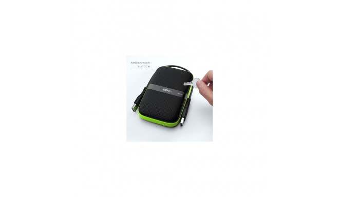 Dysk zewnętrzny HDD Silicon Power Armor A60 4TB Czarno-zielony (SP040TBPHDA60S3K)