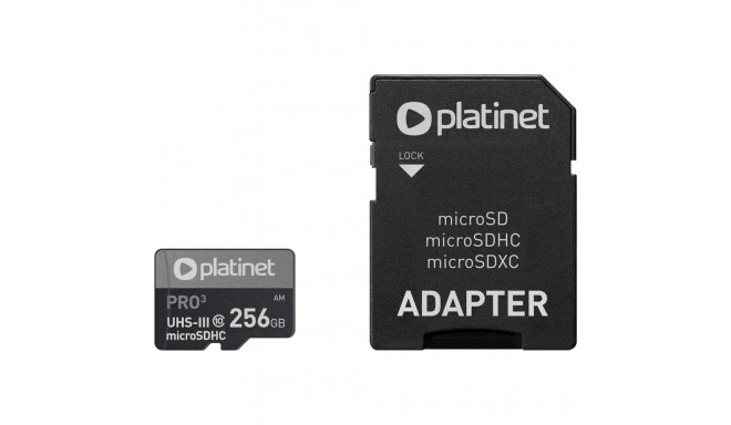 Platinet Pro MicroSDHC 256 GB Class 10 UHS-III/U3 A2 mälukaart (PMMSDX256UIII)