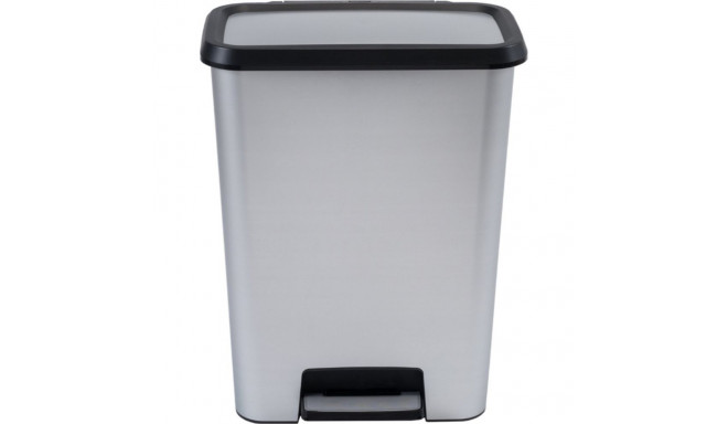 Curver pedaaliga prügikast 50L hõbedane (249811)