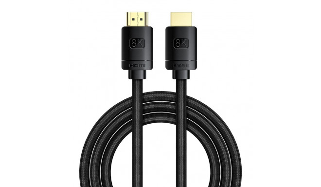 Baseus HDMI 2.1 kaabel 8K 60 Hz 48 Gbps / 4K 120 Hz / 2K 144 Hz 3D eARC QMS dünaamiline HDR VRR ALLM
