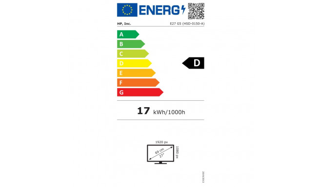 LCD Monitor|HP|E27 G5|27"|Business|Panel IPS|1920x1080|16:9|5 ms|6N4E2AA