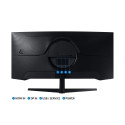 LCD Monitor|SAMSUNG|Odyssey G5|34"|Gaming/Curved/21 : 9|Panel VA|3440x1440|21:9|1 ms|Tilt|Colour Bla