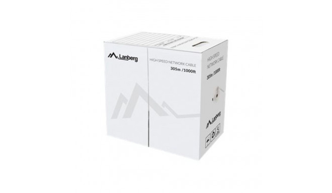 LANBERG LAN cable UTP cat.5e 305m blue solid CU fluke
