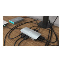 I-TEC USB-C Metal Nano Dock 2xDP 1xHDMI 1xGLAN 1xAudio/Mic 2xUSB 3.1 2xUSB 2.0 1xUSB-C Data 1xUSB-C 