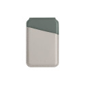 UNIQ Uniq Lyden DS magnetic RFID wallet with phone stand - beige and green