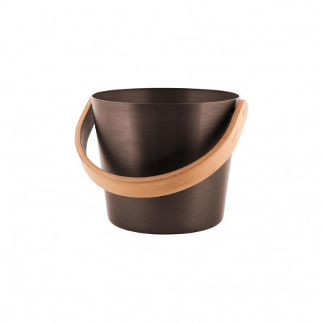 Rento alumiiniumist ämber, pruun/must