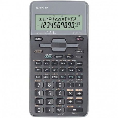 SHARP CALCULATOR SCIENTIFIC BLISTER GRAY EL531THBGY