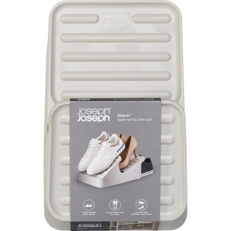 Joseph Joseph Shoe-In ruumisäästlik ecru jalanõude riiul