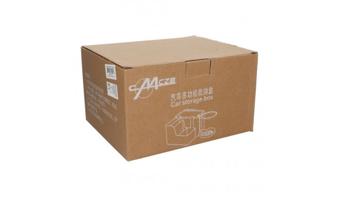 Car organizer with cup holder beige