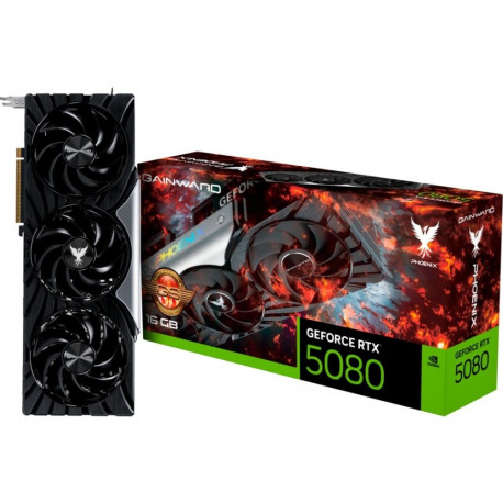 GeForce videokaart RTX 5080 Phoenix GS, DLSS 4, 3x DisplayPort, 1x HDMI 2.1