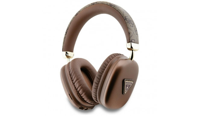 Guess Triangle Logo Over-Ear Headphones - Brown