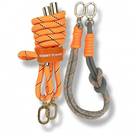 Nimmy Cool&Cute 2.0 crossbody + handstrap set - orange-gray