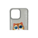 Nimmy Glasses Cool Cat Case for iPhone 15 Pro - Gray