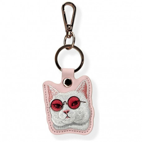 Nimmy Glasses Cool Cat Tracker Case - Pink