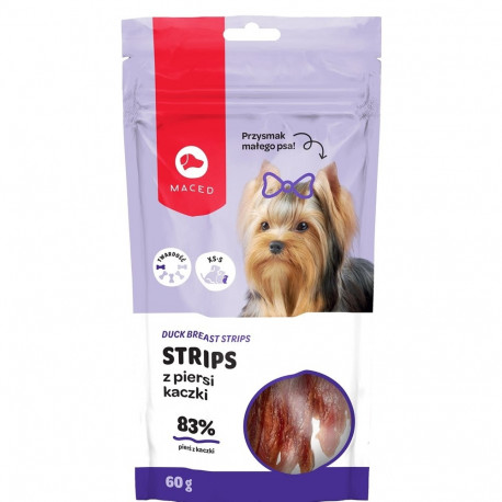 MACED Duck breast strips - Dog treat - 60g