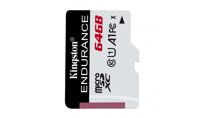 Kingston Technology High Endurance 64 GB MicroSD UHS-I Class 10 mälukaart