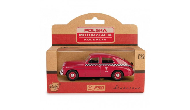 Pojazd prl warszawa m20 taxi wiśniowy
