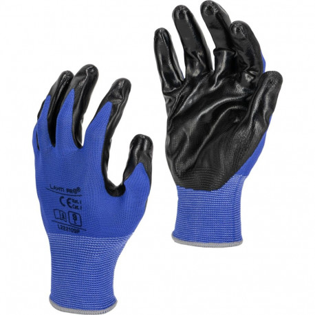 nitrillist kindad graniithall-must l222110p, 12 paari, "10", ce, lahti