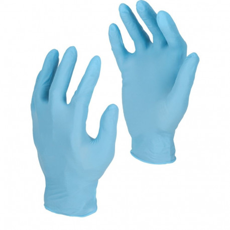 sinised nitriilkindad, 100 tk, karp, "9", l, ce, lahti