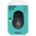 Logitech wireless mouse M330 Silent Plus, black