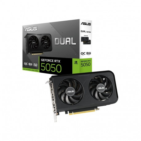 GeForce graafikakaart RTX 5050 DUAL 8GB OC GDDR6 128BIT 3DP/HDMI