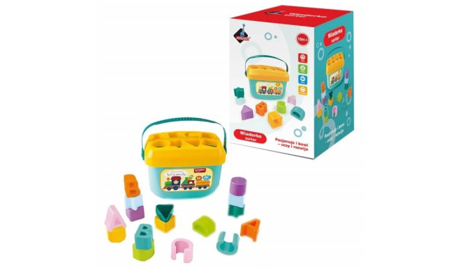 Sorter bucket with blocks