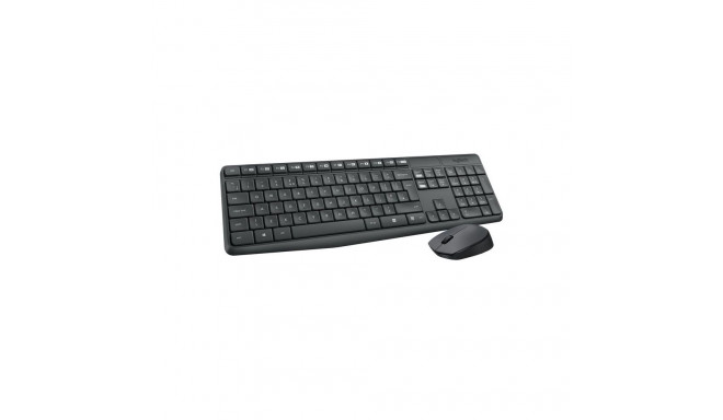 Logitech MK235 Combo Wireless Keyboard + Mouse, US, Grey (SPEC)