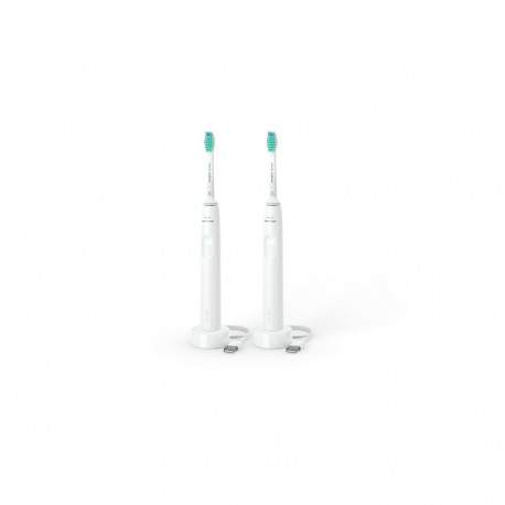 Philips Sonicare 3000 Series HX3675/13 2-pack Electric Toothbrush, White