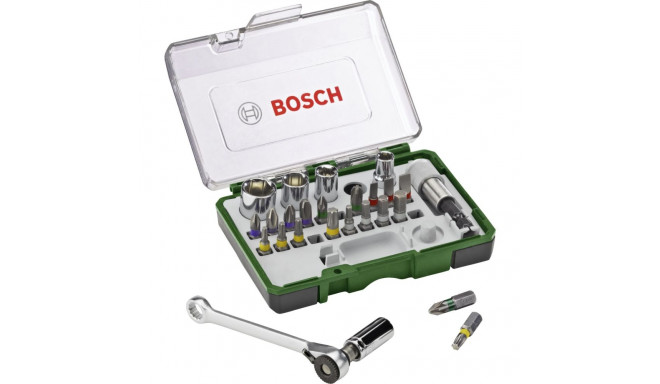 Bosch Prom 27-pcs. Screwdriver Bit and Ratchet Set