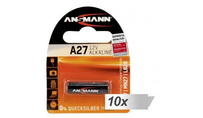 10x1 Ansmann A 27 LR 27