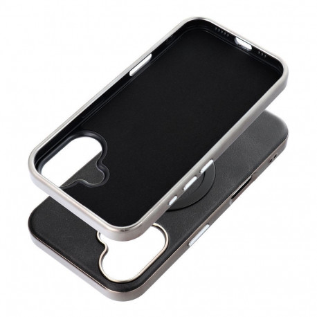 Case for iPhone 17 AIR Gentleman Mag Cover compatible with MagSafe black