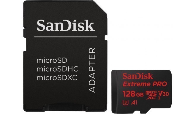 SanDisk atmiņas karte microSDXC 128GB Extreme Action A1