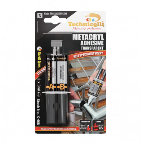 Universaalliim ülitugev Technicqll 2 x 3ml