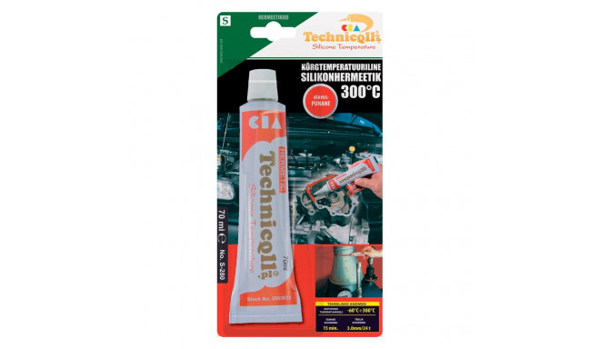 Silikoonhermeetik punane Technicqll 70ml
