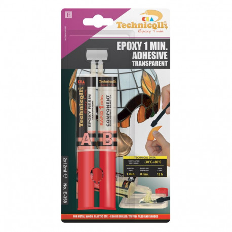 1-minuti epoksiidliim Technicqll 2x12ml