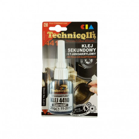 Kiirliim elastne, must 4410 Technicqll 20g